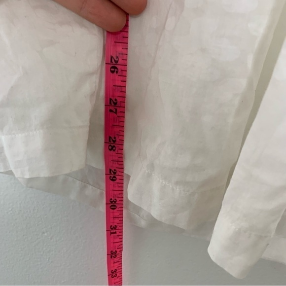 Lilly Pulitzer white semi sheer beaded tunic top - Picture 9 of 9